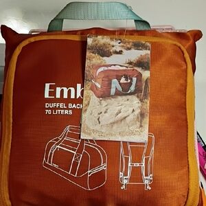 Orange Duffel Bag 70L